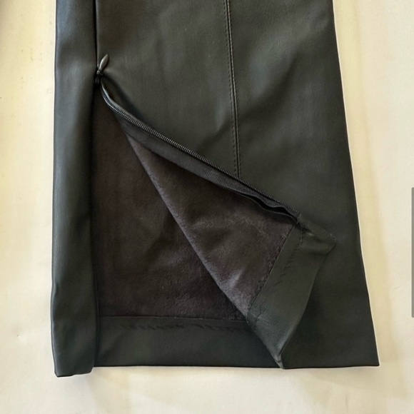 Zara Trafaluc Collection High Rise Vegan Faux Leather Pants, Black, Size S - Picture 9 of 15